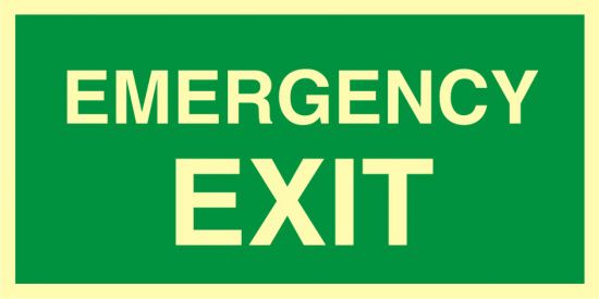 Znak ewakuacyjny - emergency exit
