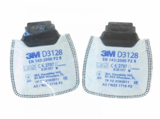 Filtr przeciwpyłowy 3M P2 SECURE CLICK D3128