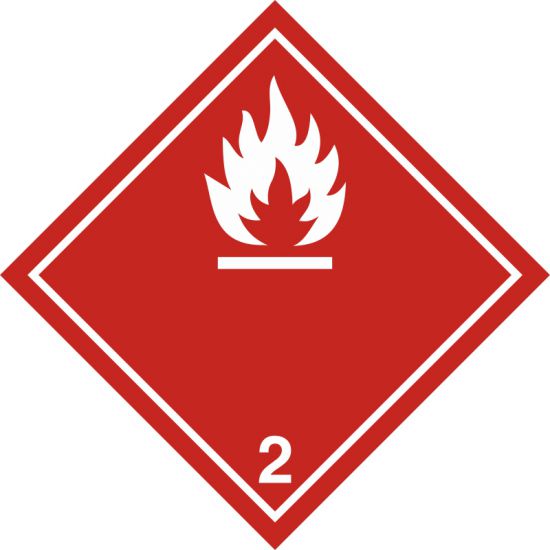 Znak BHP - gazy palne 2