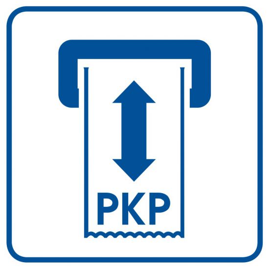 Piktogram - kasownik biletów PKP