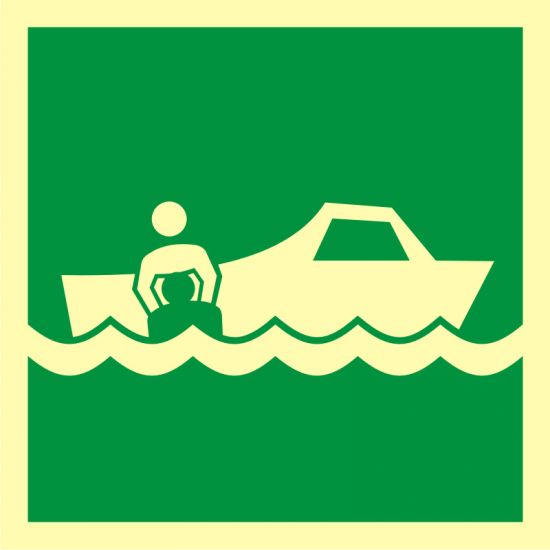 Znak morski - łódź ratownicza 2