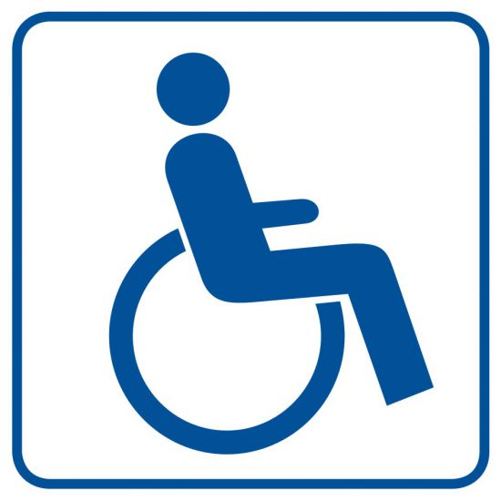 Piktogram - miejsce dla inwalidów na wózkach