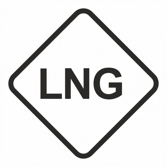 Znak - LNG - gaz napędowy - skroplony gaz ziemny