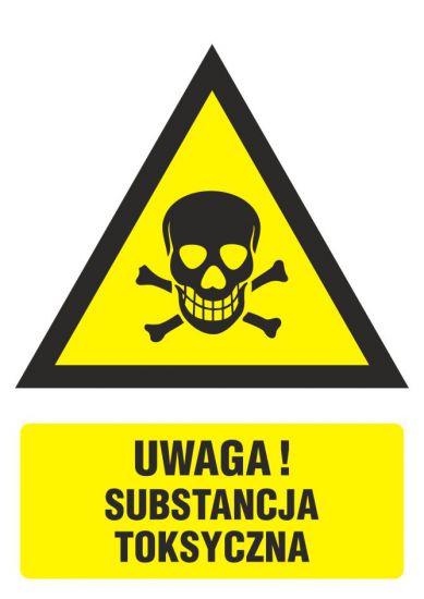 Znak BHP - ostrzeżenie przed substancjami toksycznymi 2