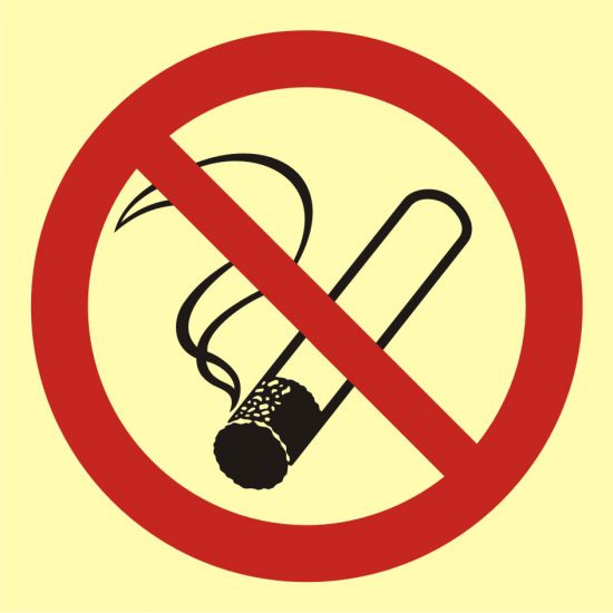 Znak przeciwpożarowy - palenie tytoniu zabronione