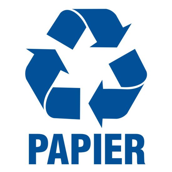 Znak na odpady - papier