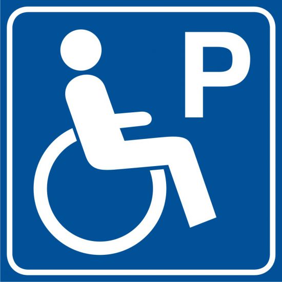 Piktogram - parking dla niepełnosprawnych