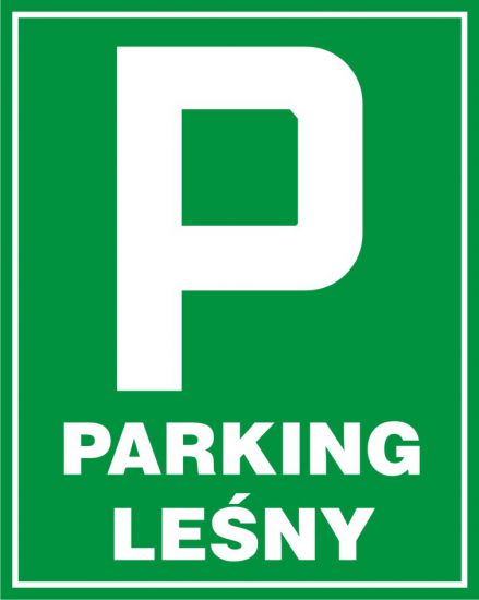 Tablica - parking Leśny