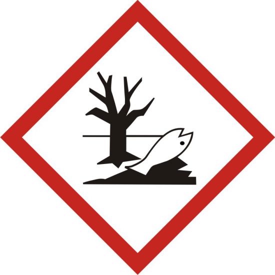Znak BHP - produkt niebezpieczny dla środowiska