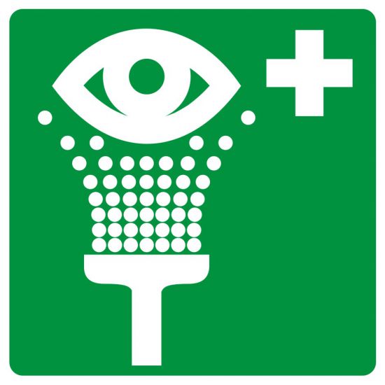 Znak BHP - prysznic do przemywania oczu 2