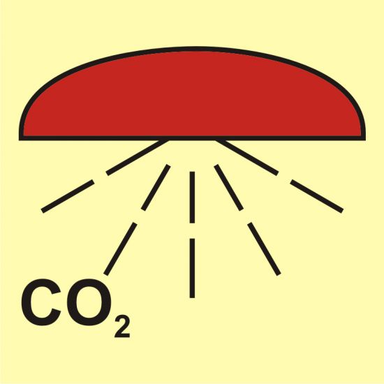 Znak morski - rejon chroniony przez instalację CO2
