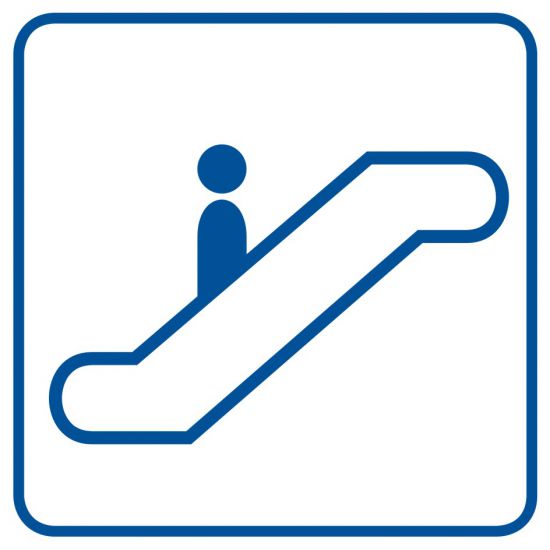 Piktogram - schody ruchome