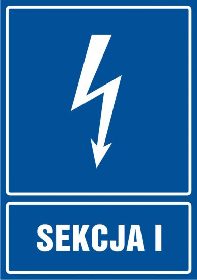 Znak elektryczny - sekcja 1 - pionowy
