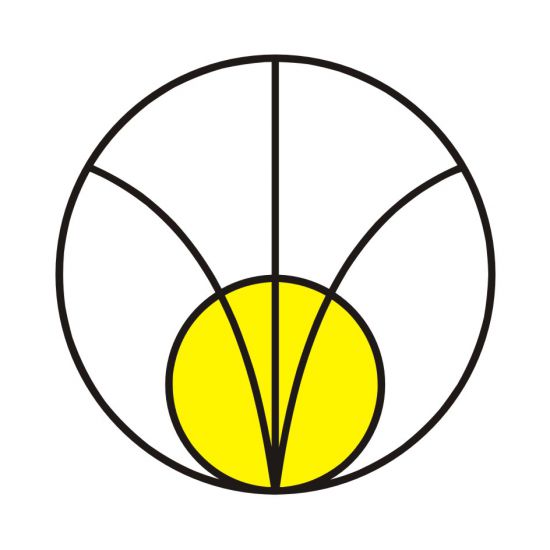 Znak BHP - piktogram strefa pośrednia