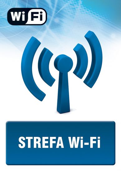 Znak - strefa Wi - Fi 4