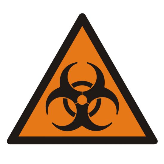 Znak BHP - substancja stwarzająca zagrożenie biologiczne 2
