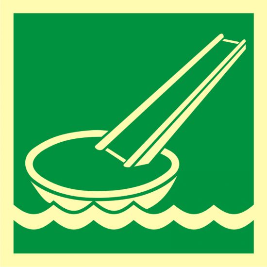 Znak morski - system ewakuacji okrętowej (ślizg) 2