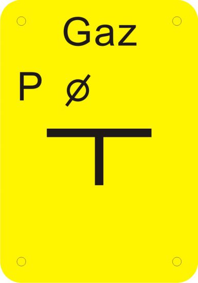 Znak BHP - Tablica punktu pomiarowego