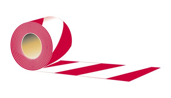Taśma typ A - Dwustronna 8,5 cm x 100 mb - czerwono - biała