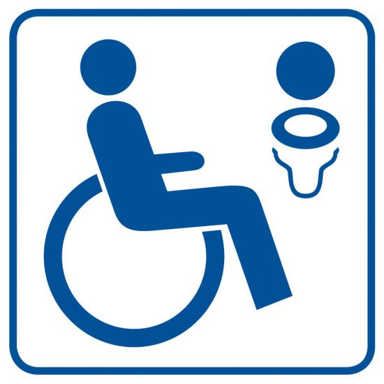 Piktogram - toaleta dla inwalidów 2