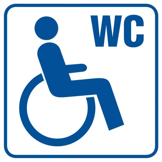 Piktogram - toaleta dla inwalidów