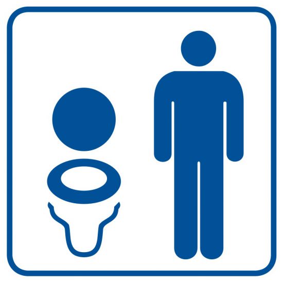 Piktogram - toaleta męska 3