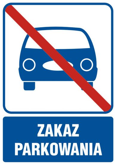 Piktogram - zakaz parkowania 2