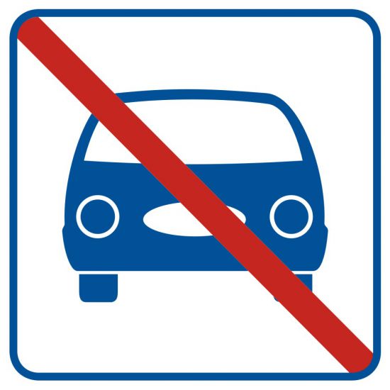 Piktogram - zakaz parkowania