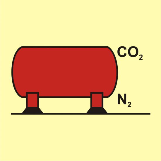 Znak morski - zbiornik instalacji CO2 / N2