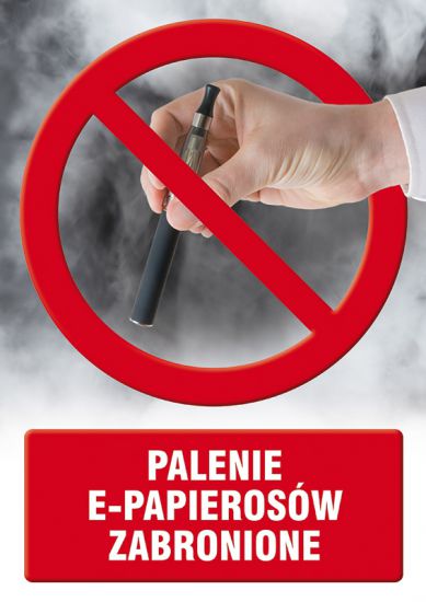 Znak - palenie e - papierosów zabronione