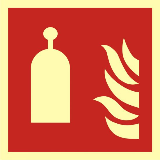 Znak przeciwpożarowy - stanowisko zdalnego uwalniania