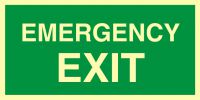 Znak ewakuacyjny - emergency exit