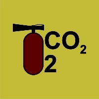 Znak morski - gaśnica śniegowa CO2/2