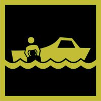 Znak morski - łódź ratownicza 2