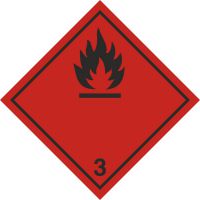 Znak BHP - materiały ciekłe zapalne