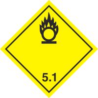 Znak BHP - materiały utleniające 3