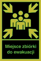 Znak ewakuacyjny - miejsce zbiórki do ewakuacji 2