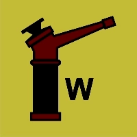 Znak morski - monitor (W - woda)