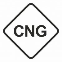 Znak - CNG - gaz napędowy - sprężony gaz ziemny