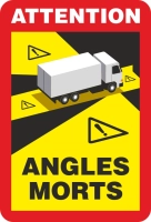 Naklejka martwe pole ATTENTION ANGLES MORTS