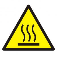 Znak BHP - ostrzeżenie przed gorącą powierzchnią