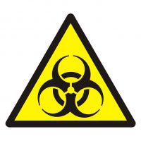 Znak BHP - ostrzeżenie przed skarżeniem biologicznym
