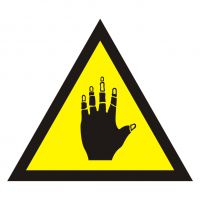 Znak BHP - ostrzeżenie przed substancjami żrącymi 2