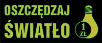 Znak - oszczędzaj światło