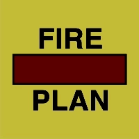 Znak morski - plan ochrony przeciwpożarowej w pojemniku