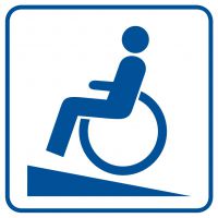 Piktogram - podjazd dla inwalidów