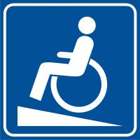 Piktogram - podjazd dla niepełnosprawnych
