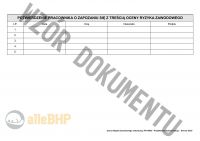 Rozszerzenie/przebudowa zakupionej dokumentacji Oceny Ryzyka Zawodowego metodą RISK SCORE