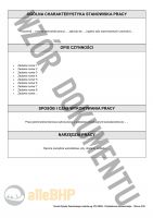 Rysownik litograficzny - Ocena Ryzyka Zawodowego metodą PN-N-18002