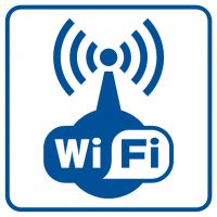 Piktogram - strefa Wi - Fi